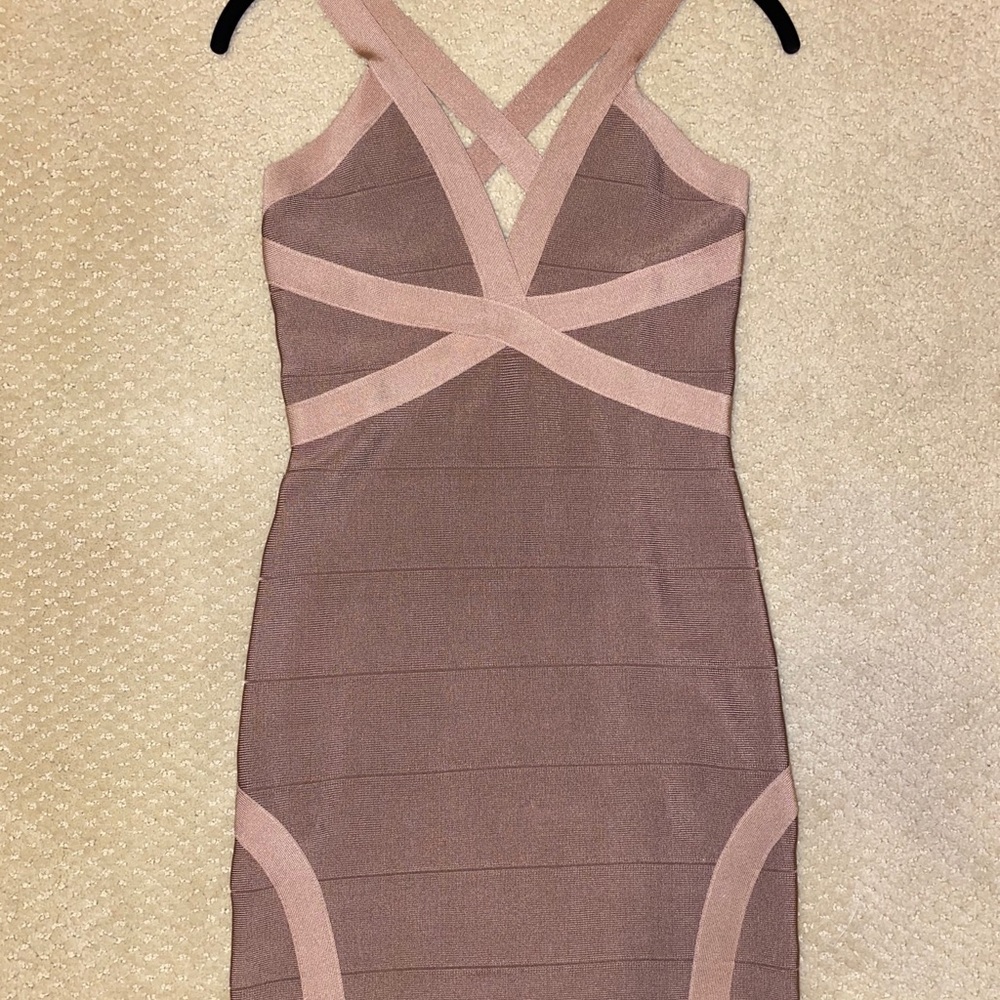 Two tone pink BEBE dress